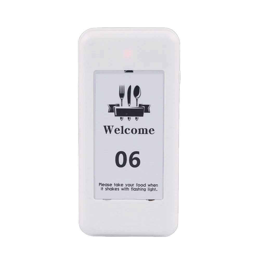 เครื่องเรียกคิวไร้สาย WORREX จำนวน 20 คิว รุ่น W-BCT6970W สีขาว